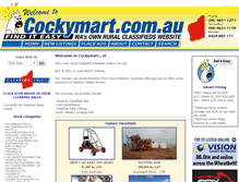 Tablet Screenshot of cockymart.com.au